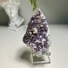 Load image into Gallery viewer, Xianghualing blue purple fluorite with sparkling pyrite surface
