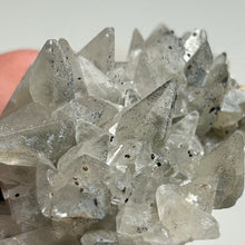 Load image into Gallery viewer, Dogtooth Calcite Cluster with Anatase Inclusions on Black Matrix | Natural Crystal Specimen from China
