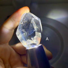 Load image into Gallery viewer, Blue Needle Smoky Quartz Tower – High Clarity Brazilian Crystal with Blue Light Inclusions
