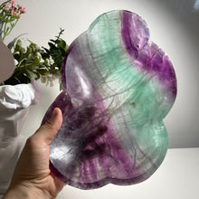 Load image into Gallery viewer, Huge Rainbow Fluorite Wavy Bowl - 10.5" Collector Specimen Statement Piece
