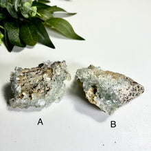 Load image into Gallery viewer, Glass Moss Fluorite on Matrix – Natural Green Fluorite Crystal Cluster, Raw Mineral Specimen, One of a Kind Decor
