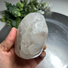 Load image into Gallery viewer, Unique – White &amp; beige Uruguay druzy amethyst geode with sparkling crystals
