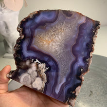 Load image into Gallery viewer, High quality - blue flower agate slab/ slice (natural color)
