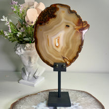 Load image into Gallery viewer, High quality- agate slice with stand from Brazil
