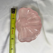 Load image into Gallery viewer, Rose quartz bowl/ rose quartz shell plate
