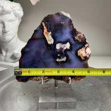 Load image into Gallery viewer, Top quality - blue flower agate slab/ slice (natural color)
