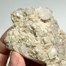 Load image into Gallery viewer, White Calcite Cluster on Matrix — Natural Crystal Plate for Home Decor and Healing Energy
