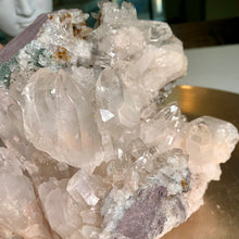 Load image into Gallery viewer, Rare - large size pink lemurian quartz cluster
