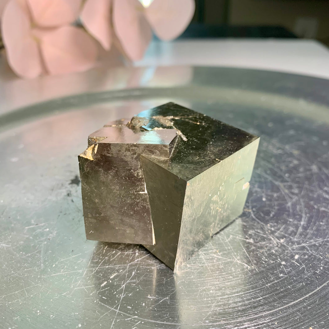 Rare - large size pyrite cube from Spain