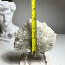 Load image into Gallery viewer, Large Calcite &amp; Pyrite Cluster on Matrix | Sparkling White Crystal Plate for Home Décor &amp; Energy Clearing
