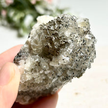 Load image into Gallery viewer, Sparkly Calcite with Pyrite Inclusions from Hunan, China — Glitter Crystal Cluster for Display &amp; Energy Clearing
