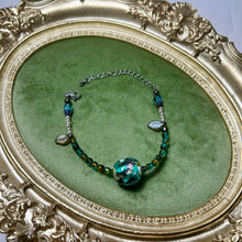 Load image into Gallery viewer, Forest Whisper Lampwork Glass Bracelet | Czech Glass Beads | Artisan Handmade Bracelet | Nature Inspired Jewelry
