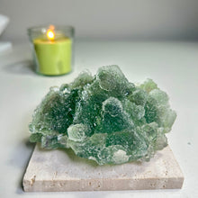 Load image into Gallery viewer, Green Nipple Fluorite Icy Raw Fluorite Cluster Natural Mineral Specimen
