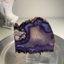 Load image into Gallery viewer, High quality - blue flower agate slab/ slice (natural color)
