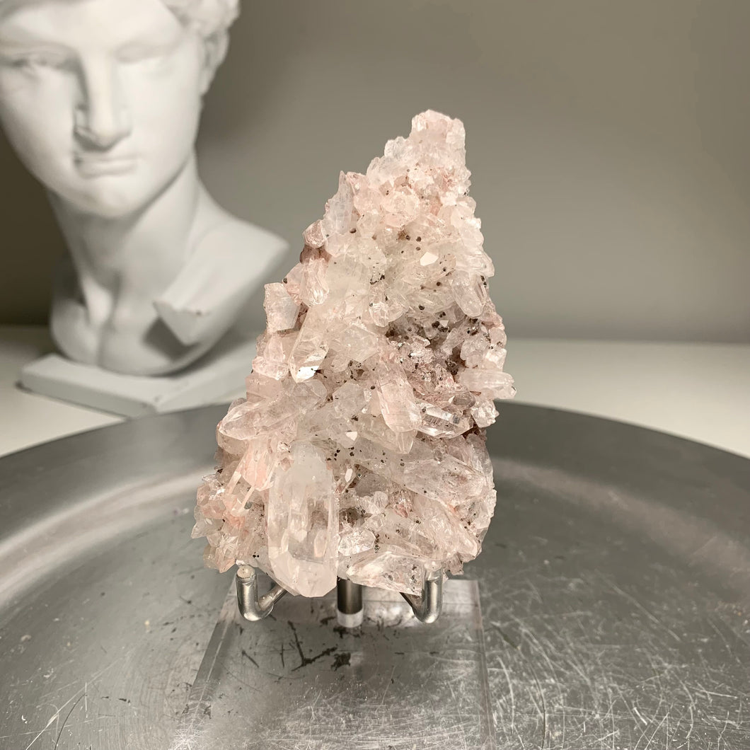 High quality- pink lemurian quartz cluster from Colombia