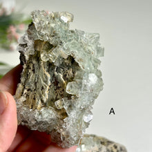 Load image into Gallery viewer, Glass Moss Fluorite on Matrix – Natural Green Fluorite Crystal Cluster, Raw Mineral Specimen, One of a Kind Decor
