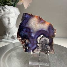 Load image into Gallery viewer, Top quality - blue flower agate slab/slice (natural color)
