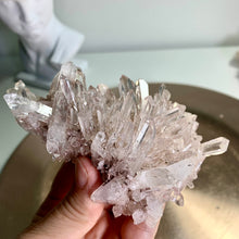 Load image into Gallery viewer, High quality - pink lemurian quartz cluster from Colombia
