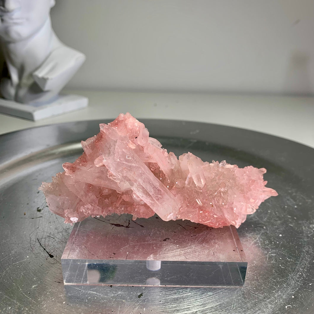 High quality - pink Himalayan quartz cluster