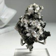 Load image into Gallery viewer, Natural Quartz Crystal Cluster with Green Epidote on Matrix | Sculptural Mineral Specimen | China
