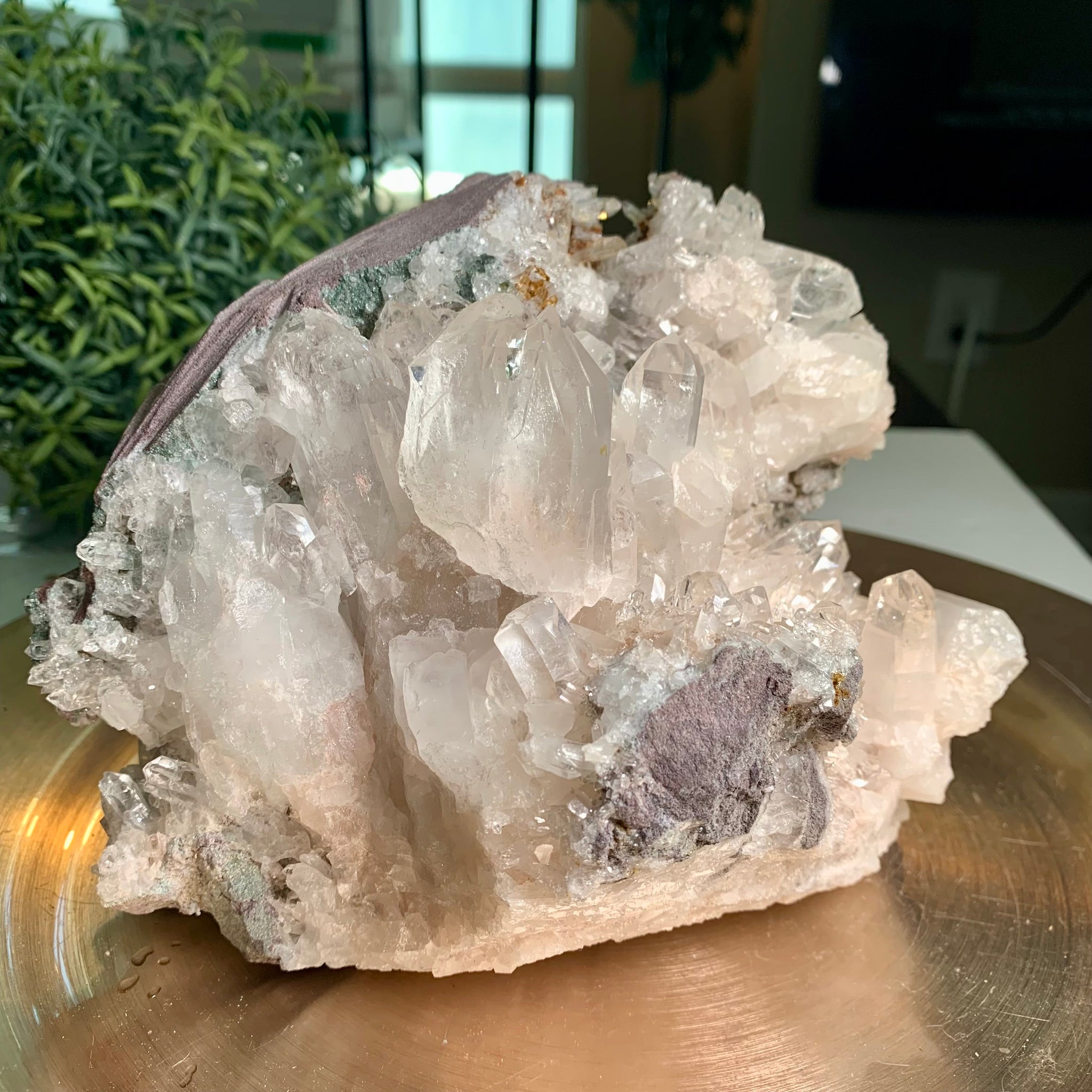 Pink Quartz Cluster/ High Quality/ Rare/ outlet Natural