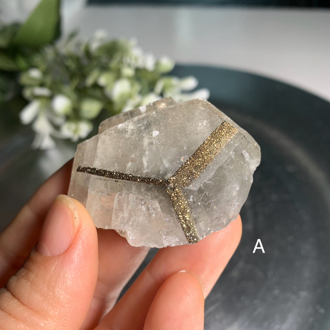 Rare - Benz calcite with pyrite