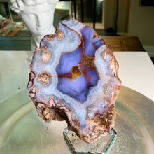 Load image into Gallery viewer, Top quality - blue flower agate slab/slice
