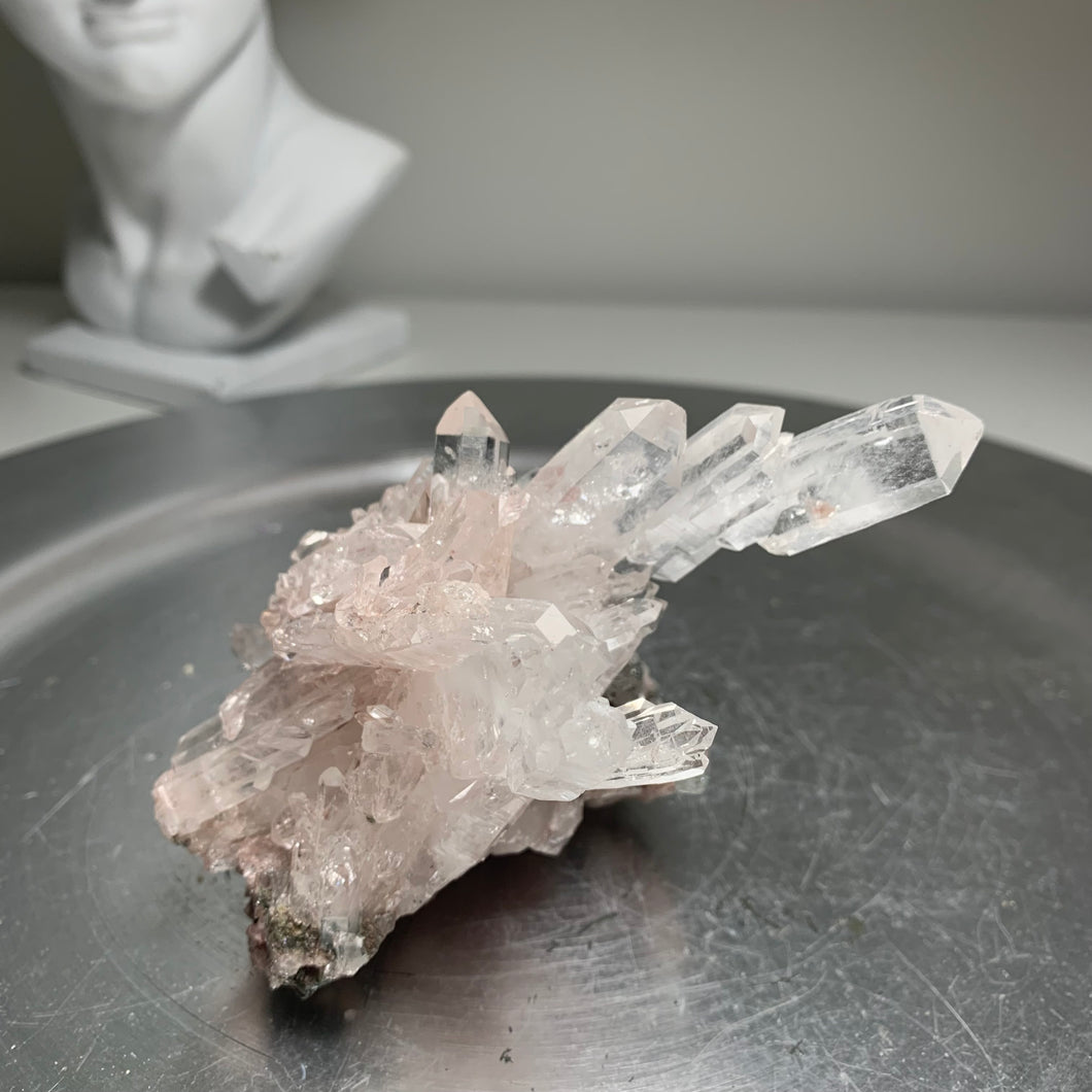 High quality- pink lemurian quartz cluster from Colombia