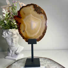 Load image into Gallery viewer, High quality- agate slice with stand from Brazil
