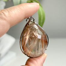 Load image into Gallery viewer, Pink Rutilated Quartz Pendant Necklace | One of a Kind Crystal Gift
