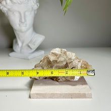 Load image into Gallery viewer, Benz Calcite with Pyrite | Golden Pyrite Inclusions | Daye Mine China | Natural Calcite Crystal Specimen | Mineral Display
