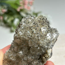 Load image into Gallery viewer, Sparkly Calcite with Pyrite Inclusions from Hunan, China — Glitter Crystal Cluster for Display &amp; Energy Clearing

