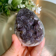 Load image into Gallery viewer, Rare - Uruguay rainbow amethyst, sugary amethyst eggs
