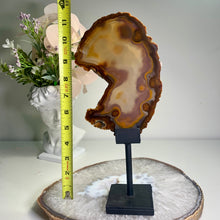 Load image into Gallery viewer, High quality - agate slice with stand from Brazil
