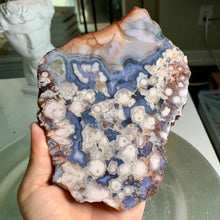 Load image into Gallery viewer, Top quality - blue flower agate slab / blue flower agate slice
