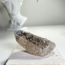 Load image into Gallery viewer, Quartz Crystal with Apophyllite Druzy | Secondary Growth Apophyllite on Quartz | Natural Mineral Specimen | Collector Display
