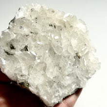 Load image into Gallery viewer, Large Platy Calcite Cluster with Pyrite – Clear Tabular Calcite Crystal for Clarity, Calm &amp; Home Decor
