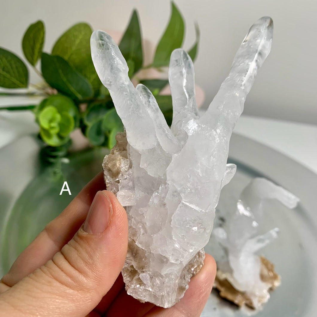 Rare - special shape crystalline crystal cluster
