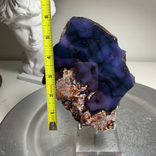 Load image into Gallery viewer, Top quality- blue flower agate slab/slice ( natural color)
