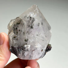 Load image into Gallery viewer, Garden Quartz Crystal | Sichuan China | Natural Lodolite Quartz with Green Inclusions | Raw Quartz Point Specimen
