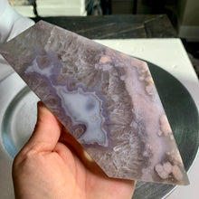 Load image into Gallery viewer, High quality - green flower agate slab/ slice
