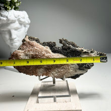 Load image into Gallery viewer, Large Platy Calcite with Needle Calcite and Golden Pyrite — Natural Crystal Plate for Home Decor and Mineral Collection
