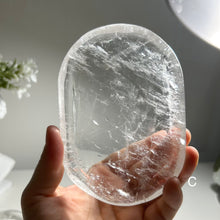 Load image into Gallery viewer, Natural Clear Quartz Crystal Tray - Minimalist Jewelry &amp; Ritual Dish
