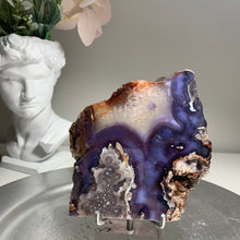 Load image into Gallery viewer, Top quality - blue flower agate slab/slice (natural color)
