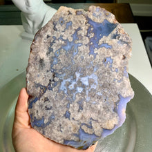 Load image into Gallery viewer, High quality - blue flower agate slab / slice
