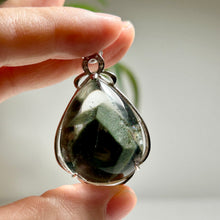 Load image into Gallery viewer, One-of-a-Kind Garden Quartz &amp; 925 Sterling Silver Teardrop Pendant
