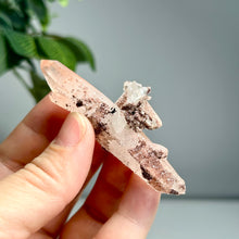 Load image into Gallery viewer, Hematoid Quartz Cluster with Secondary Crystal | Red Iron Included Quartz Point
