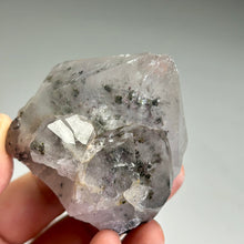 Load image into Gallery viewer, Garden Quartz Crystal | Sichuan China | Natural Lodolite Quartz with Green Inclusions | Raw Quartz Point Specimen
