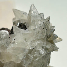 Load image into Gallery viewer, Dogtooth Calcite Cluster with Anatase Inclusions on Black Matrix | Natural Crystal Specimen from China
