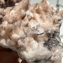 Load image into Gallery viewer, Large Pink Calcite Cluster with Dogtooth Crystals and Frosty Sparkling Matrix｜Natural Mineral Decor and Heart Chakra Healing
